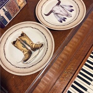 Western Themed Decorative Plates